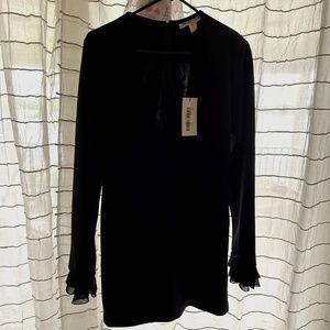 Maurie & Eve Simera Deep V-Neck Black Dress